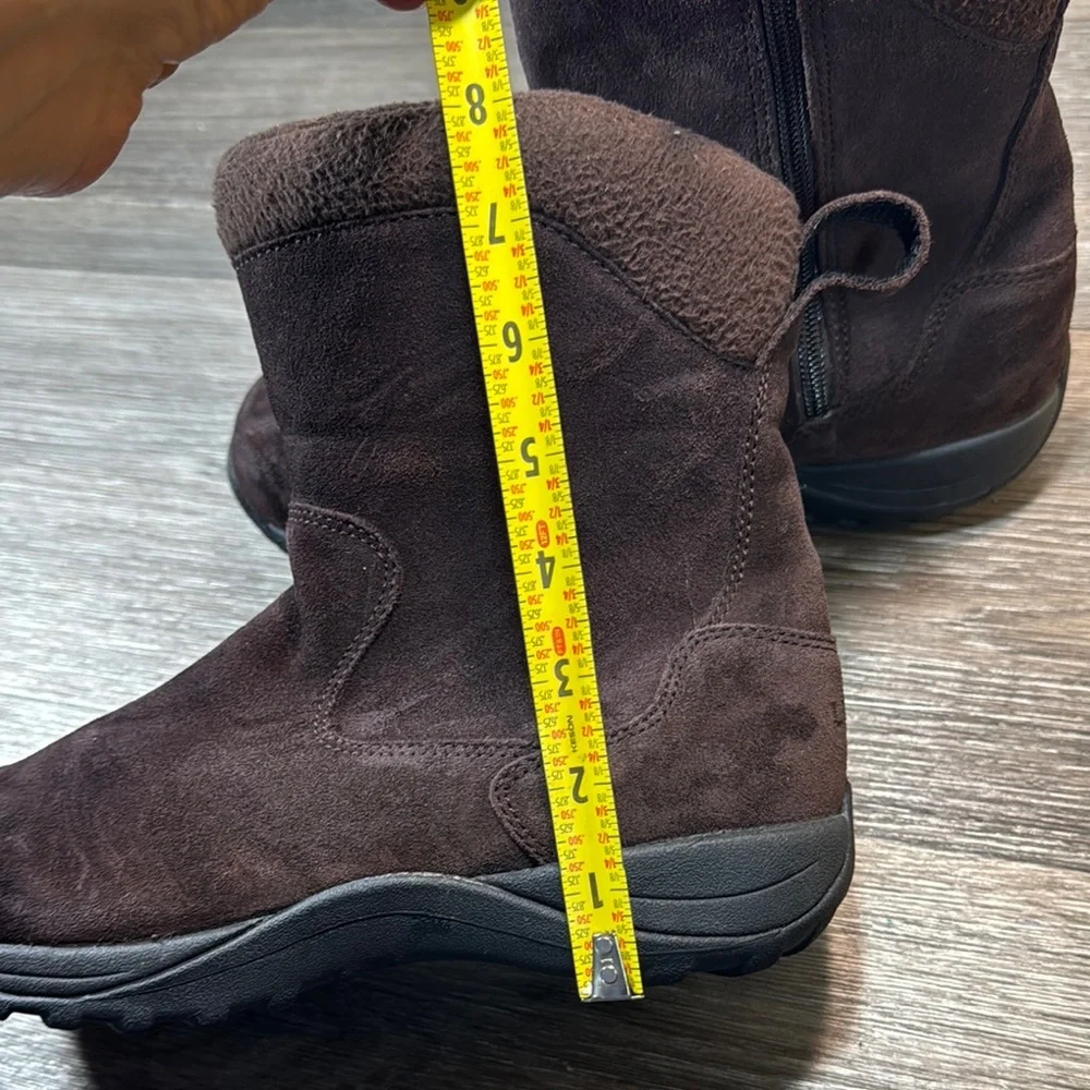 LL bean Brown Suede winter Boots woman’s 8.5 (s31)